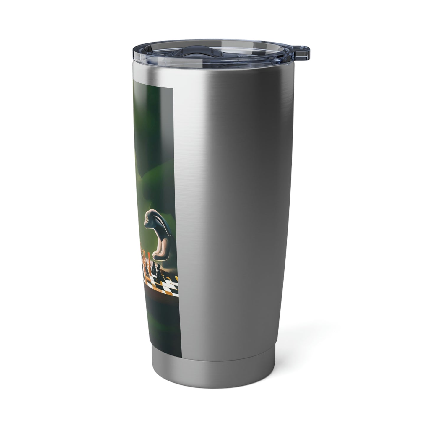 "Tortoise and Hare Playing Chess" Vagabond 20oz Tumbler