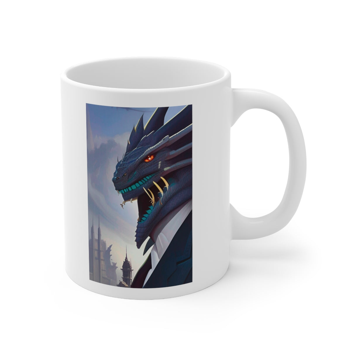 Dragon in a Business Suit Ceramic Mug 11oz