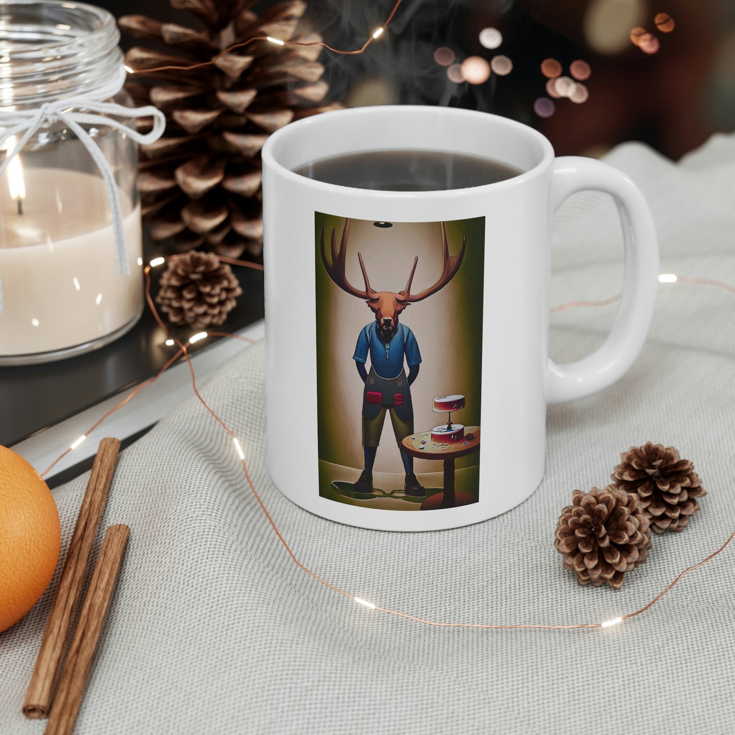 "Moose Pastry Chef" Ceramic Mug 11oz