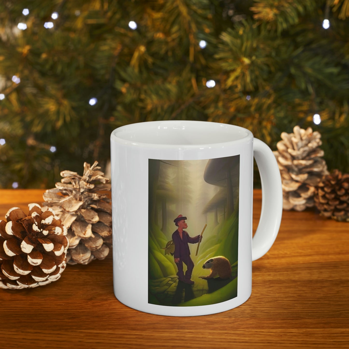 "Ask A Woodchuck" Ceramic Mug 11oz