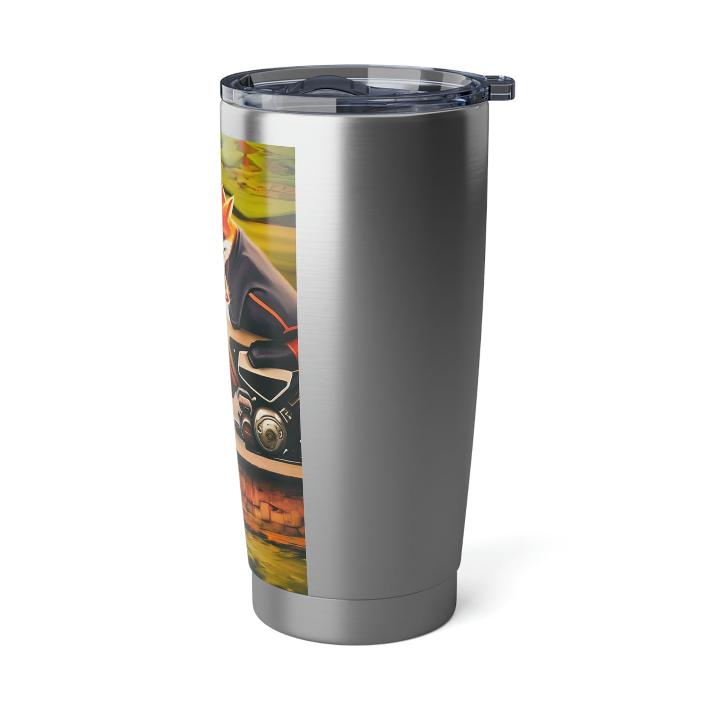 "Motorcycle Fox" Vagabond 20oz Tumbler