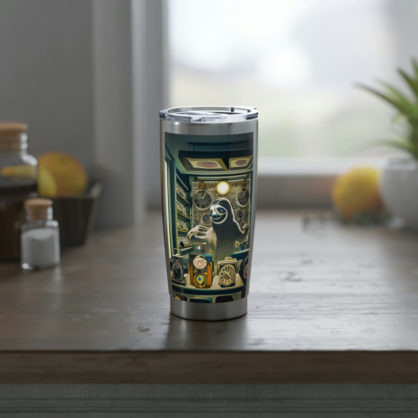 "Sloth Clockmaker" Vagabond 20oz Tumbler