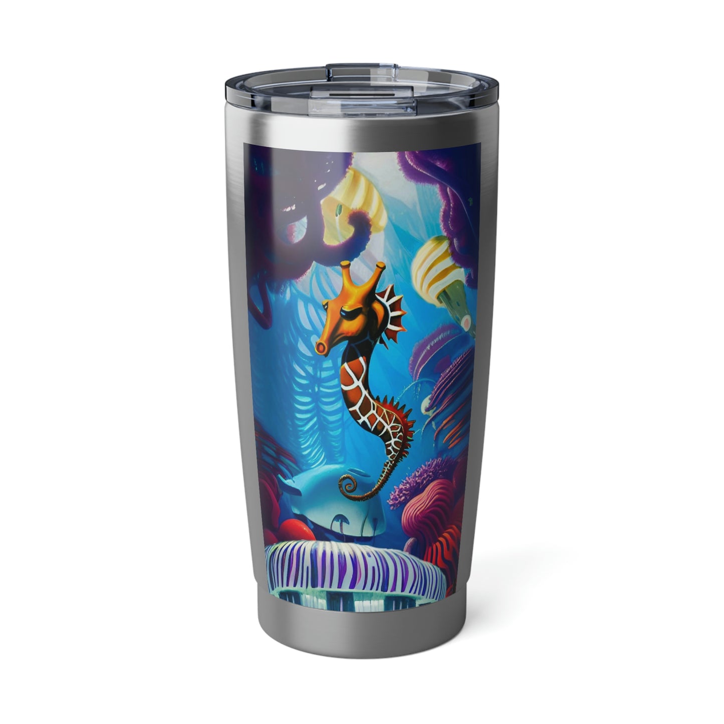 "Giraffe Seahorse and Zebra Jellyfish" Vagabond 20oz Tumbler