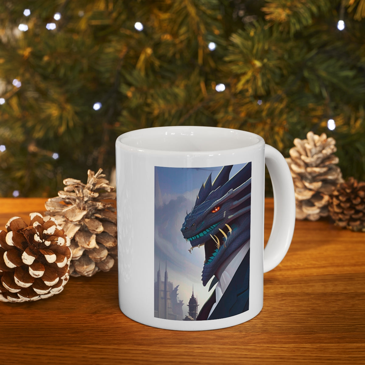 Dragon in a Business Suit Ceramic Mug 11oz