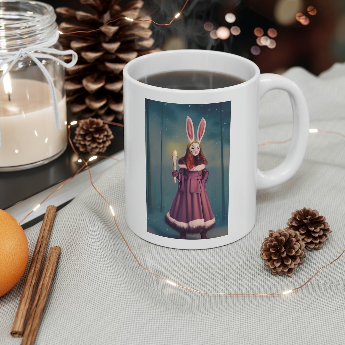 "Bunny Queen" Ceramic Mug 11oz