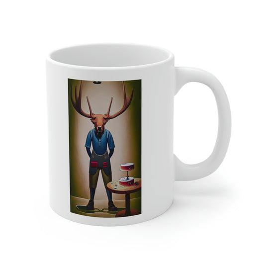 "Moose Pastry Chef" Ceramic Mug 11oz