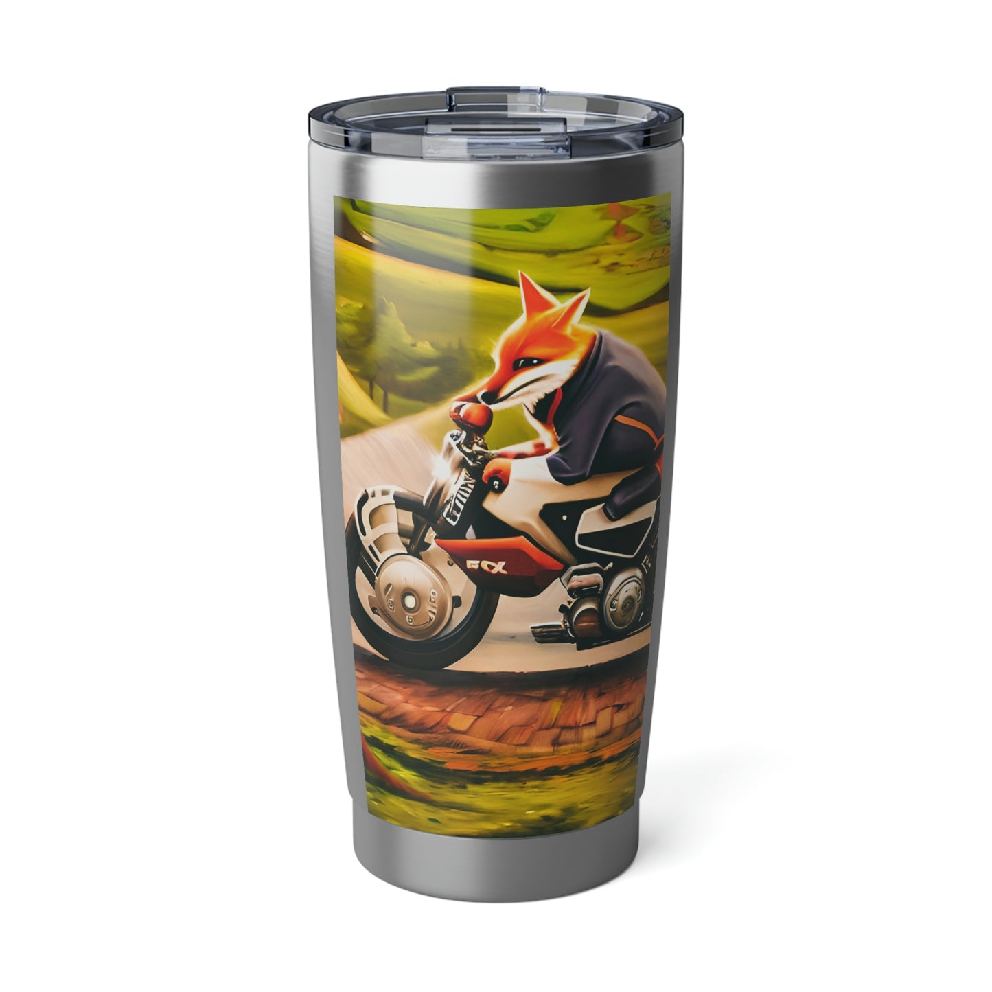 "Motorcycle Fox" Vagabond 20oz Tumbler