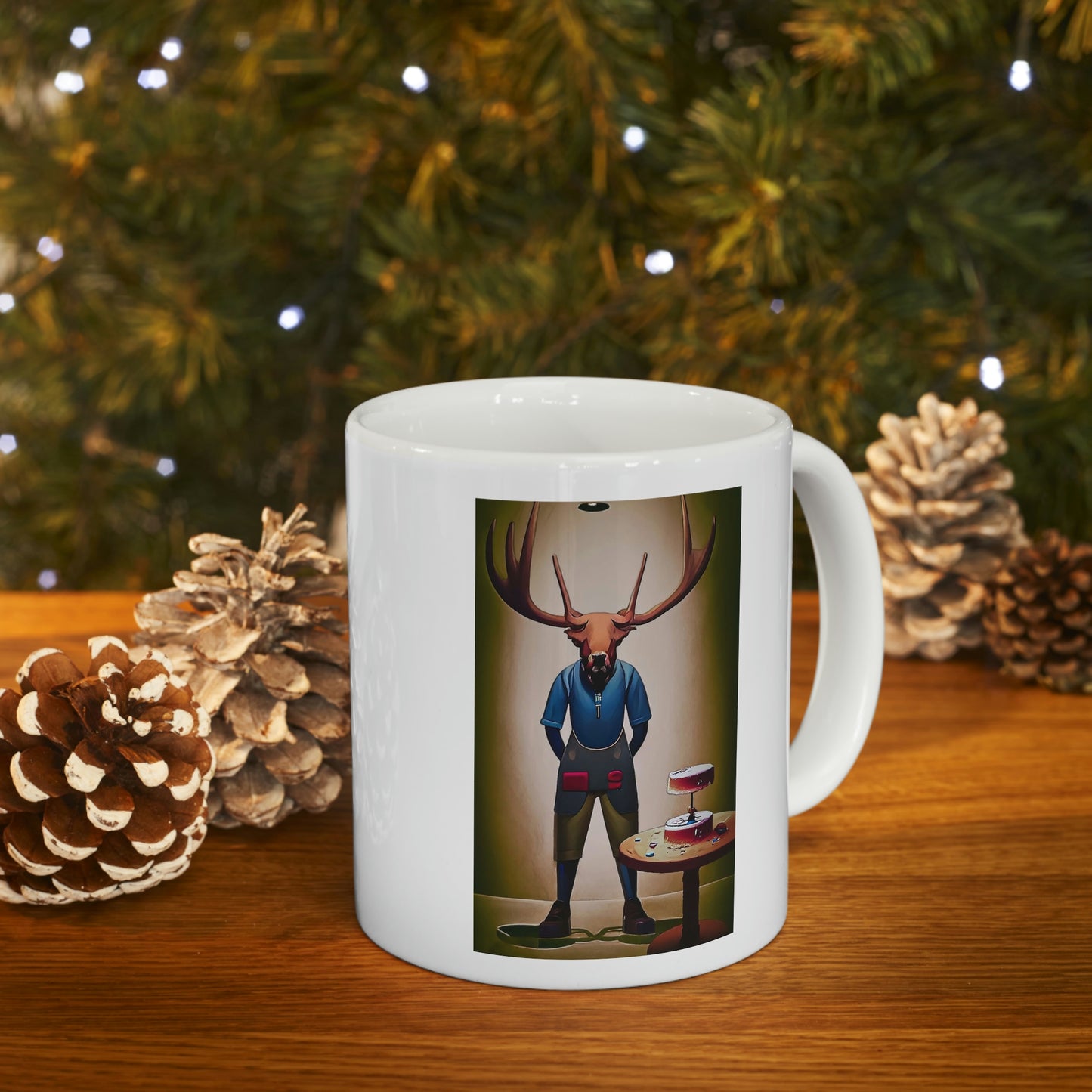 "Moose Pastry Chef" Ceramic Mug 11oz