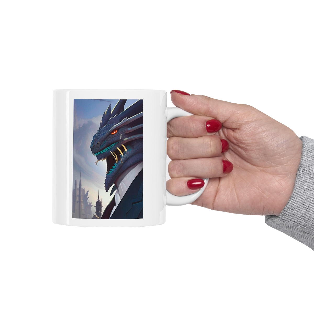 Dragon in a Business Suit Ceramic Mug 11oz