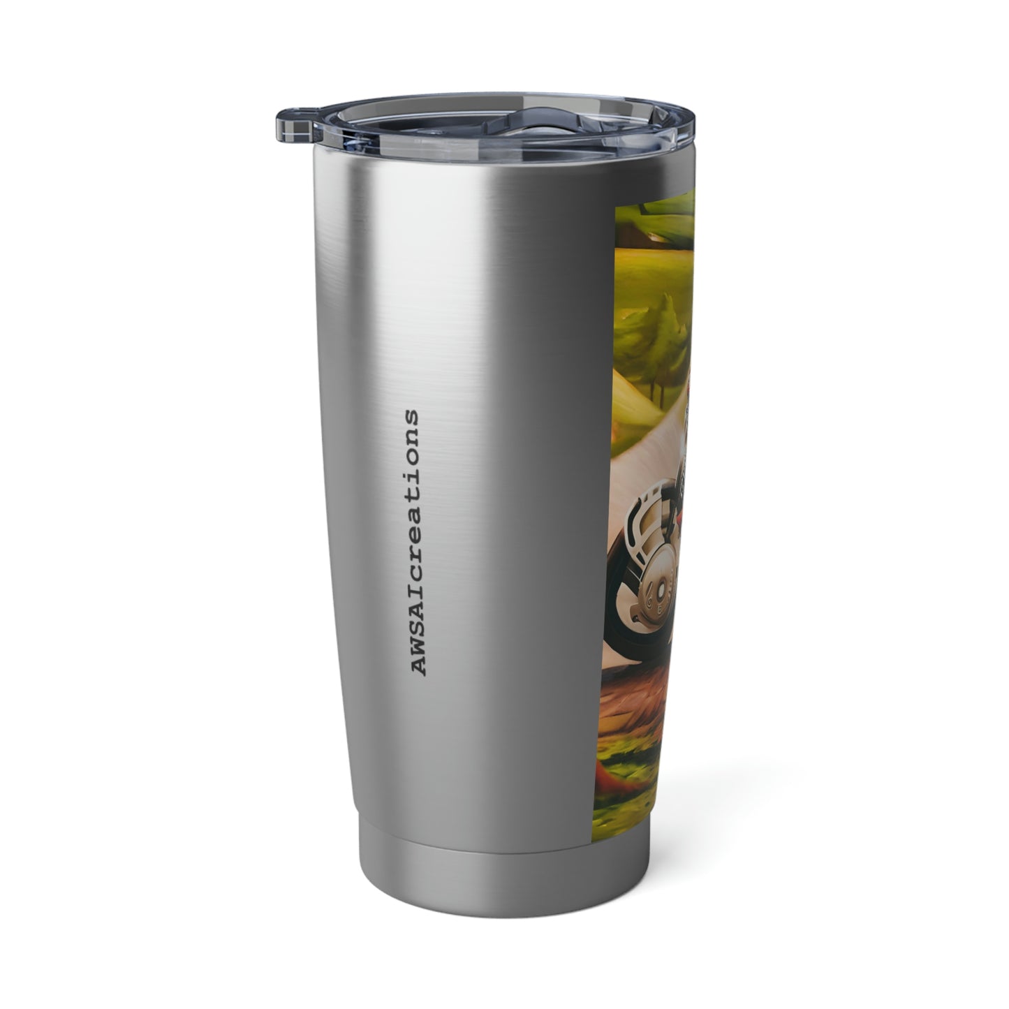 "Motorcycle Fox" Vagabond 20oz Tumbler