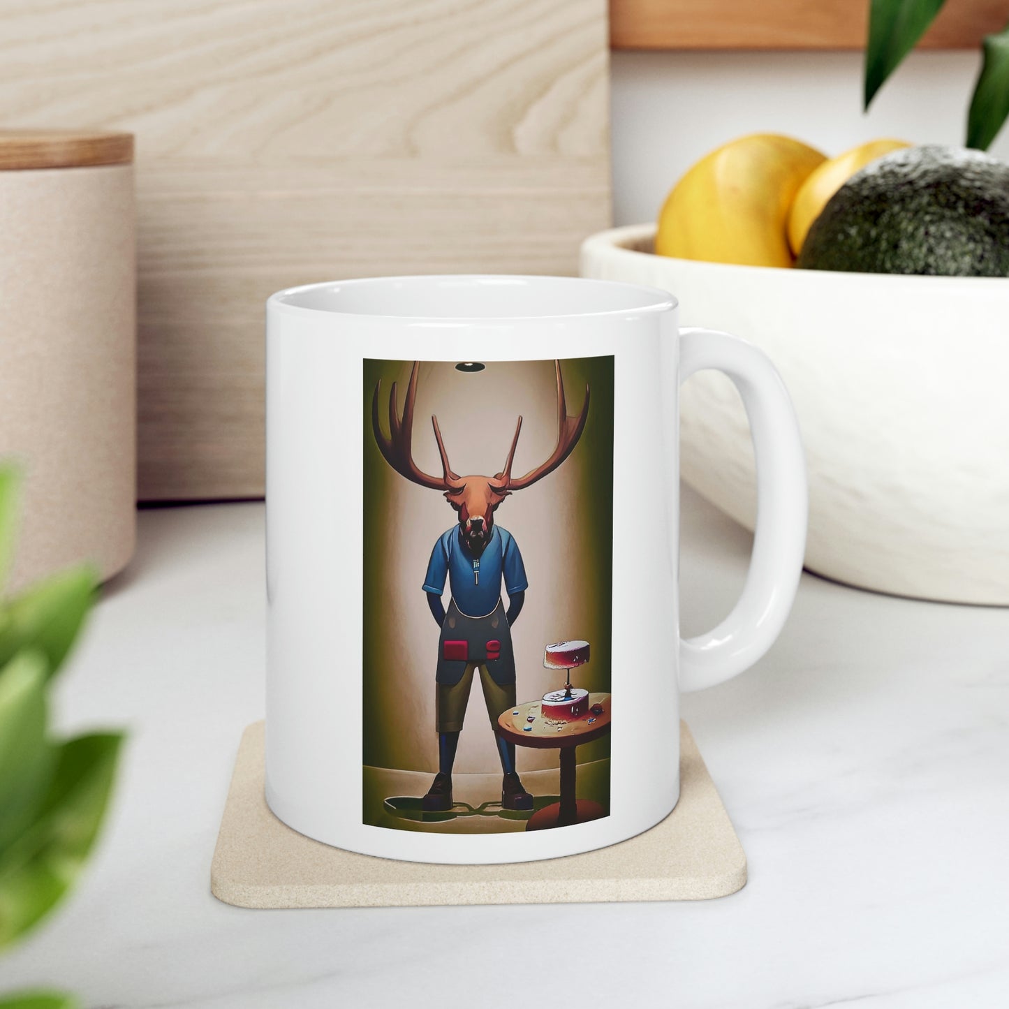 "Moose Pastry Chef" Ceramic Mug 11oz