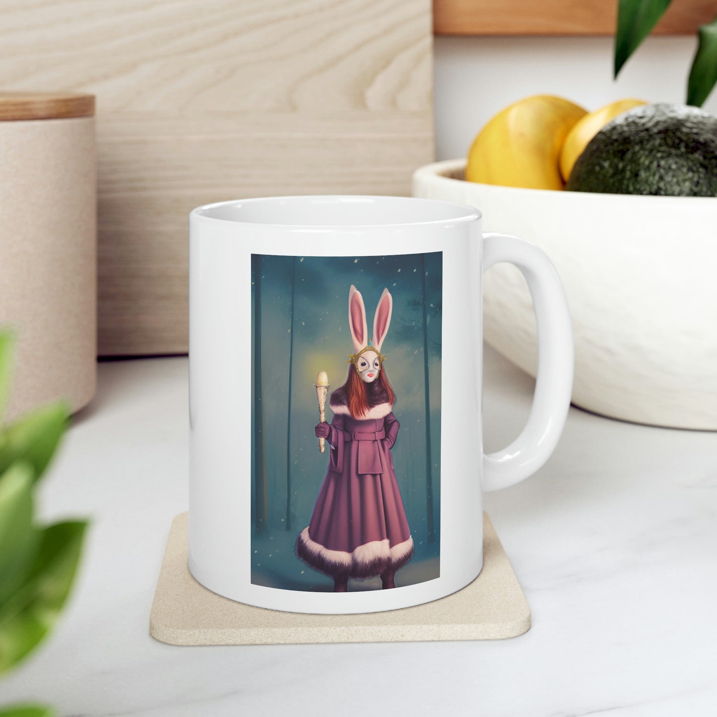 "Bunny Queen" Ceramic Mug 11oz