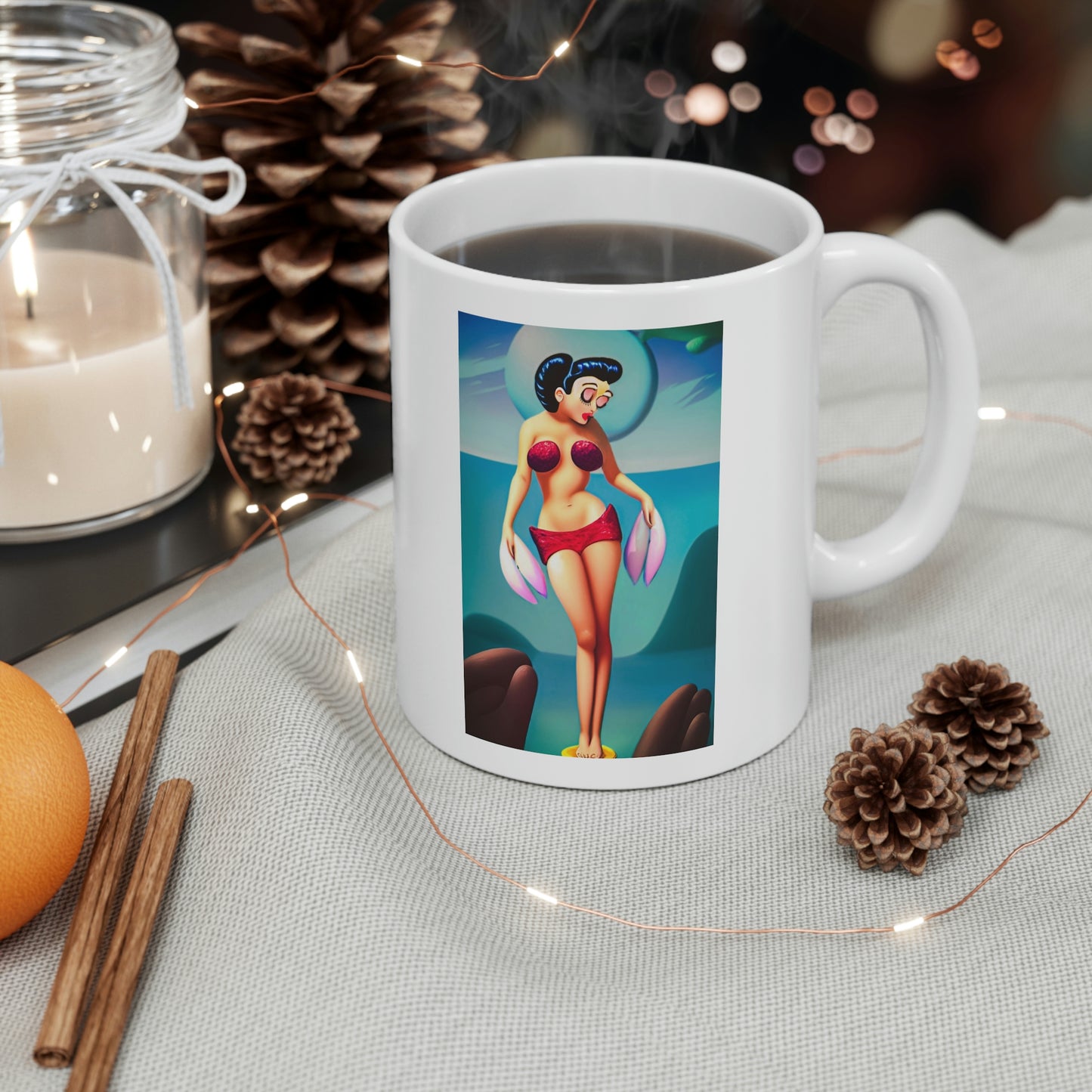 "Pin-up Venus" Ceramic Mug 11oz