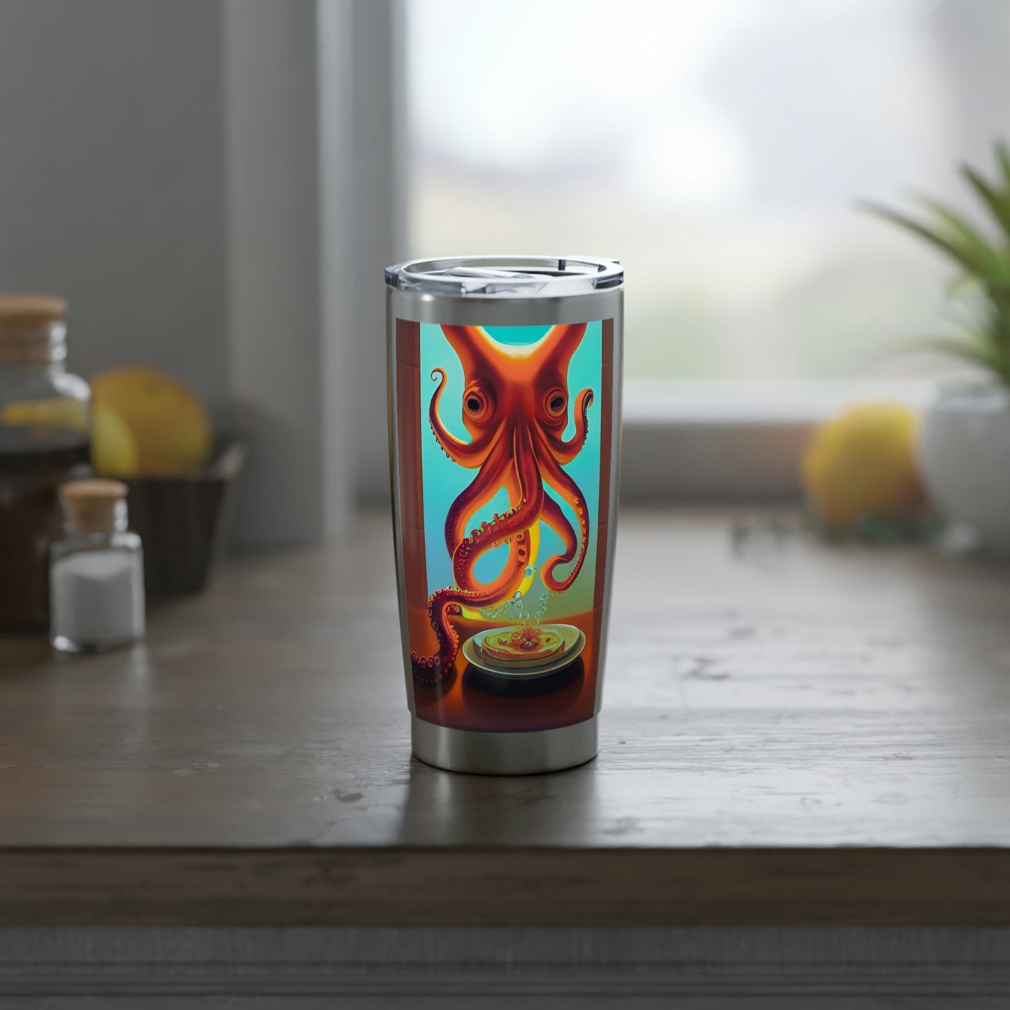 "Octopus Making Crepes" Vagabond 20oz Tumbler